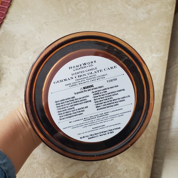 Harry Slatkin Homeworx German Chocolate Cake Candle 14 oz. - Picture 3 of 4
